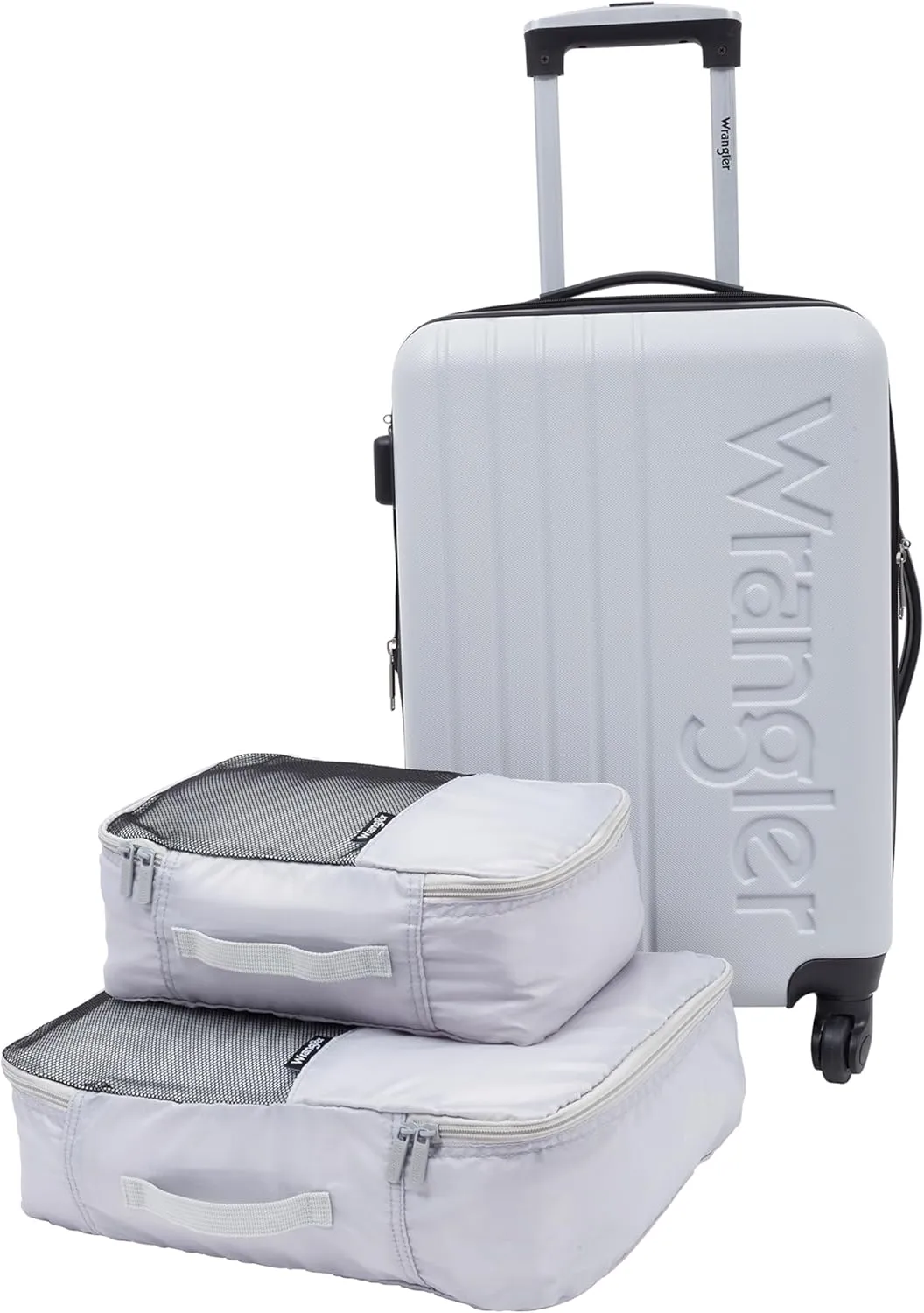 Wrangler Luggage Set, Grey, 20" Carry-On