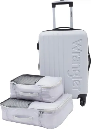 Wrangler Luggage Set, Grey, 20" Carry-On