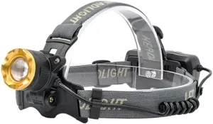 Yellow Light Headlight Long Battery Life Strong Light Charging Head-Mounted Long-Range Induction Night Fishing Outdoor Mine Overhead Light