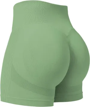 YEOREO Professional Women Workout Shorts 3.6" Scrunch Shorts Seamless High Waisted Contour Gym Yoga Biker Shorts