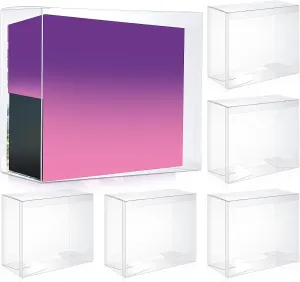 Yexiya 24 Pack Elite Trainer Box Protector Case 0.50mm Thick Clear Display Booster Case for Etb Box Convenient Storage for Collectors Gifts Cards (7.6 x 6.6 x3.5 Inches)