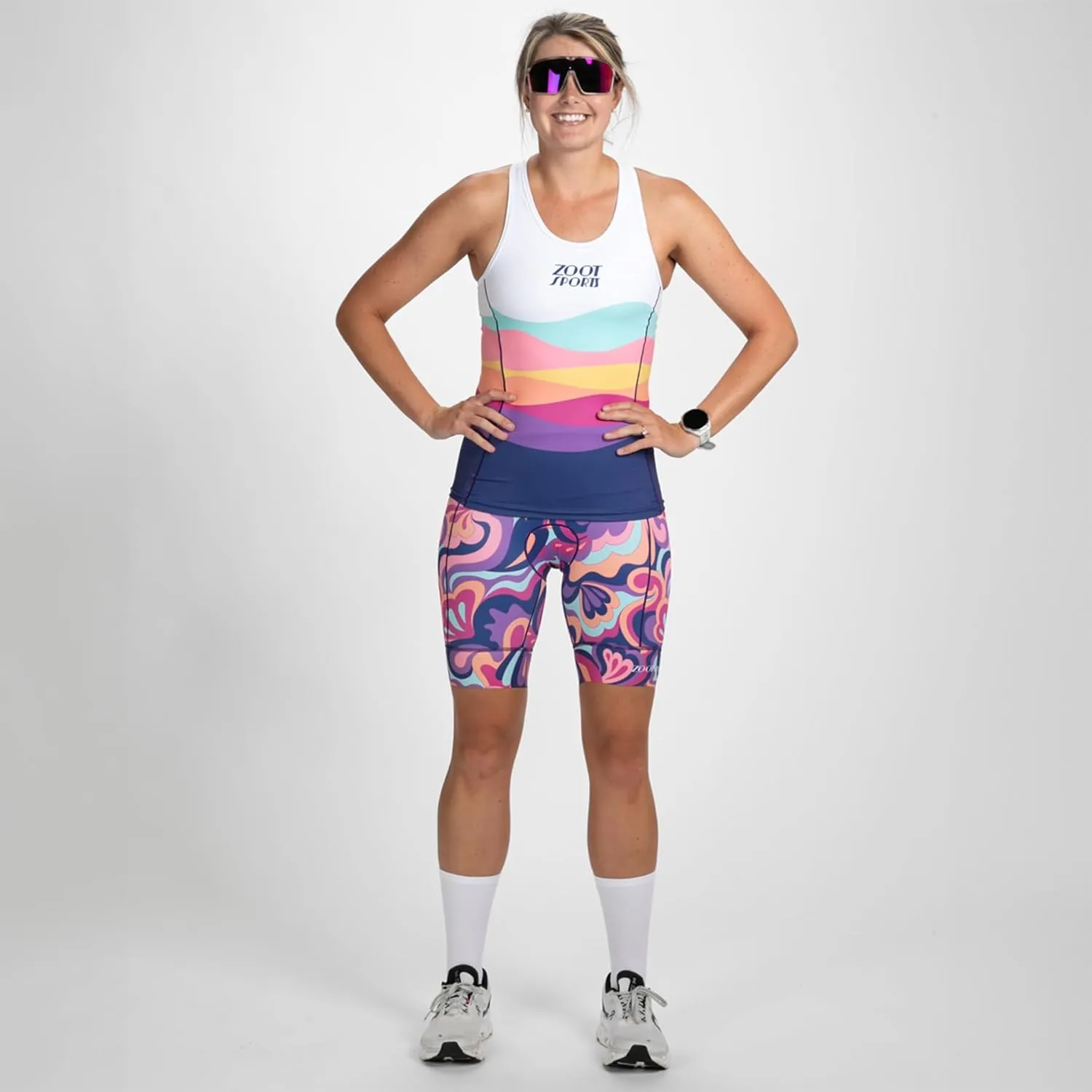 Zoot Women’s LTD 6-Inch Triathlon Shorts, Endurance Cycle Padded Shorts for Swim, Bike, Run with Quick Drying UPF 50  Fabric