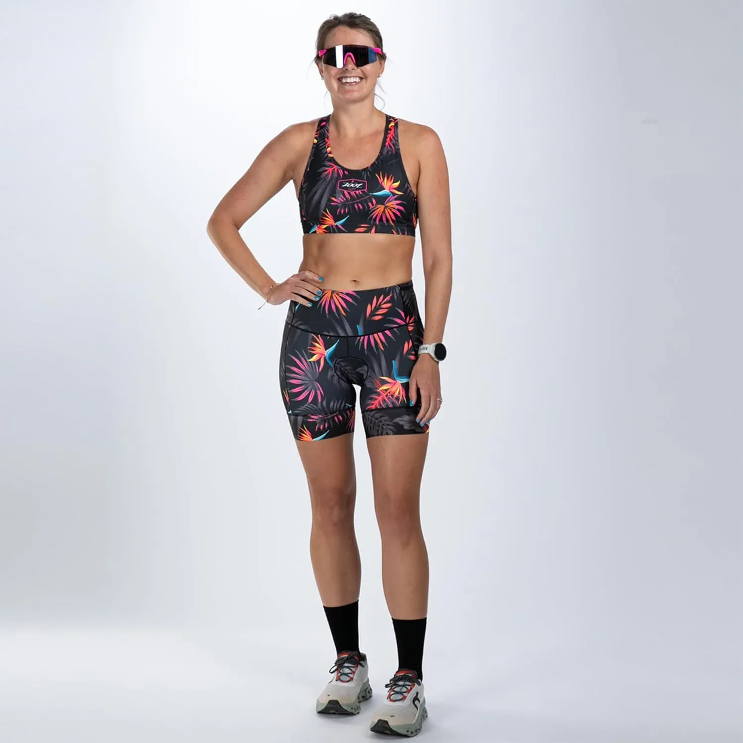Zoot Women’s LTD 6-Inch Triathlon Shorts, Endurance Cycle Padded Shorts for Swim, Bike, Run with Quick Drying UPF 50  Fabric