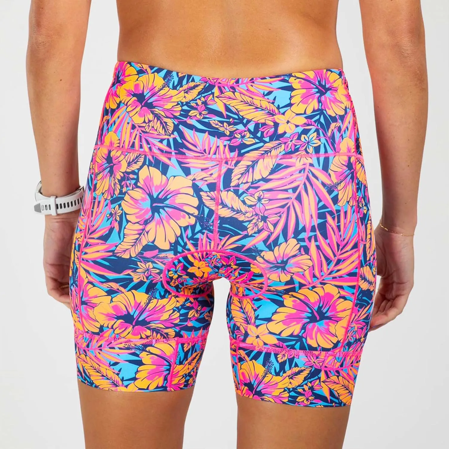 Zoot Women’s LTD 6-Inch Triathlon Shorts, Endurance Cycle Padded Shorts for Swim, Bike, Run with Quick Drying UPF 50  Fabric