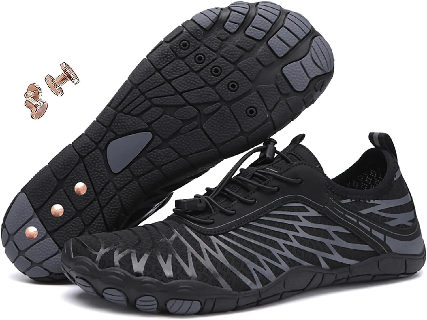 Zureto Grounded Footwear for Women Men with Neuropathy, Grounding Shoes with Copper, Soft Comfortable Fully Experience Benefits of Grounding